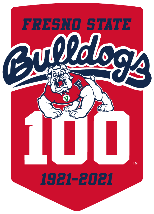 Fresno State Bulldogs 2021 Anniversary Logo v2 diy iron on heat transfer